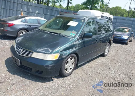 1999 Honda Odyssey Ex из США, поврежденный, VIN 2HKRL1860XH537929